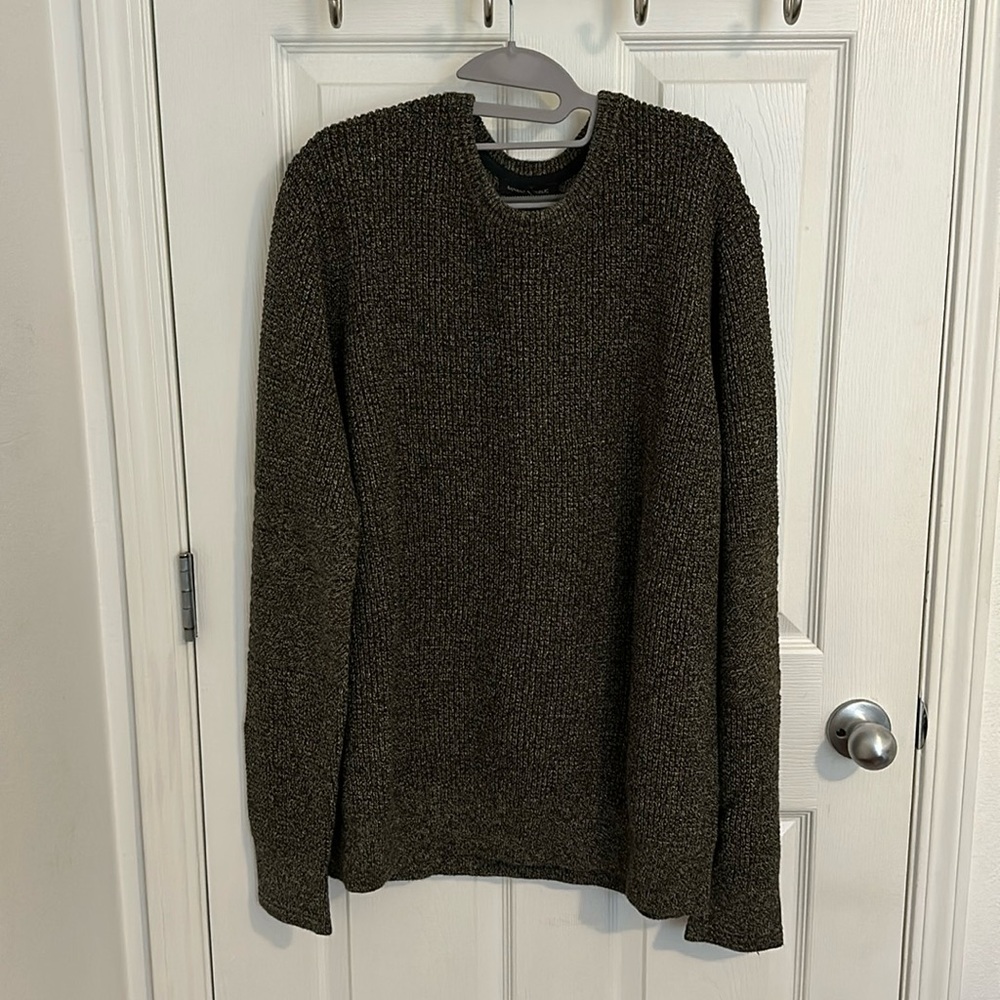 Banana Republic Knit Sweater XXL Tall Olive Green